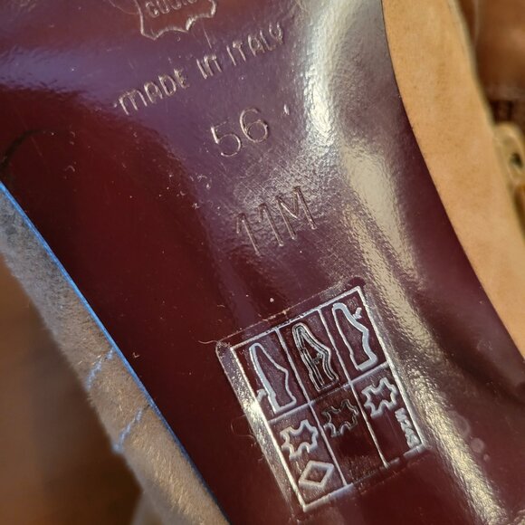 Gorgeous Via Spiga Brown Suede/Leather Mid Calf Boots - Picture 12 of 14